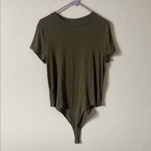 Olive Green Women's Bodysuit